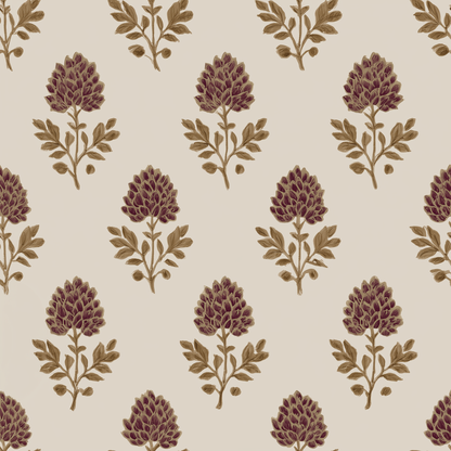 Ivy Blooms Wallpaper