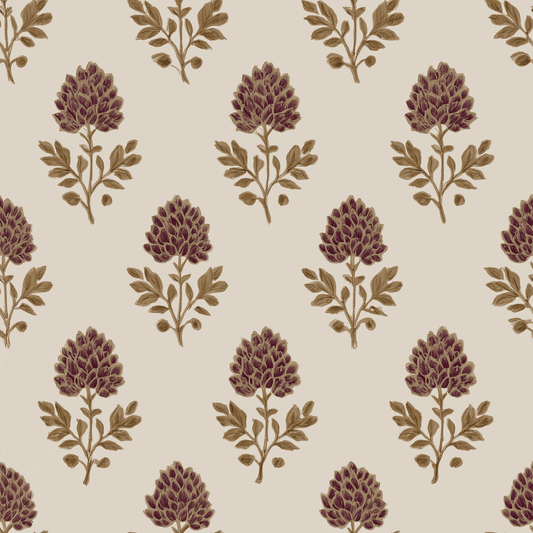 Ivy Blooms Wallpaper