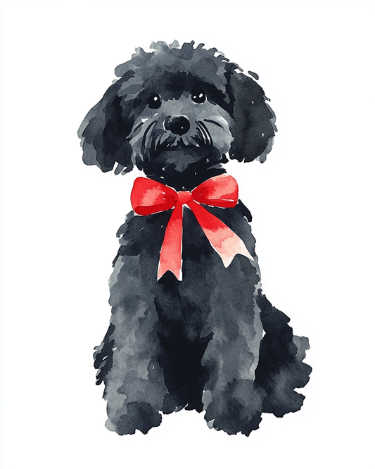 Joey's Red Bow - Art Print