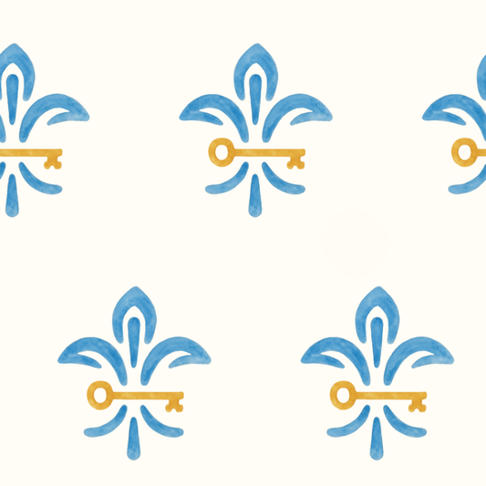 KKG Key + Fleur De Lis Wallpaper