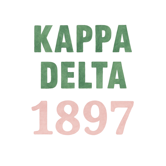 Kappa Delta Founding Year - Art Print