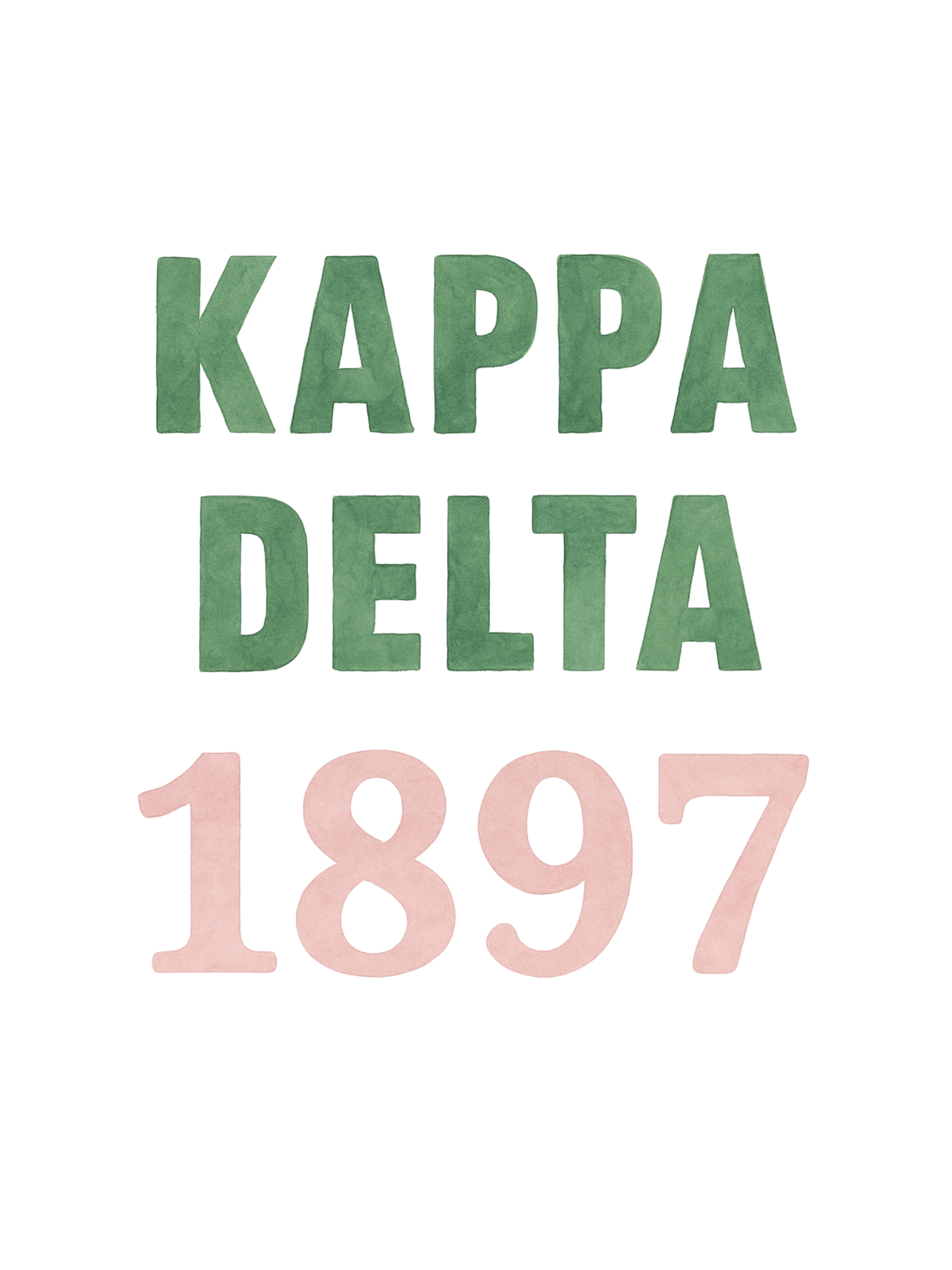 Kappa Delta Founding Year - Art Print
