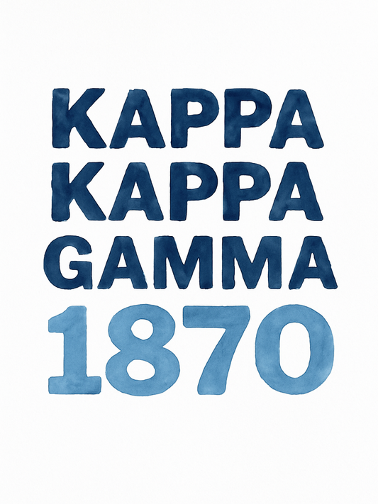 Kappa Founding Year - Art Print
