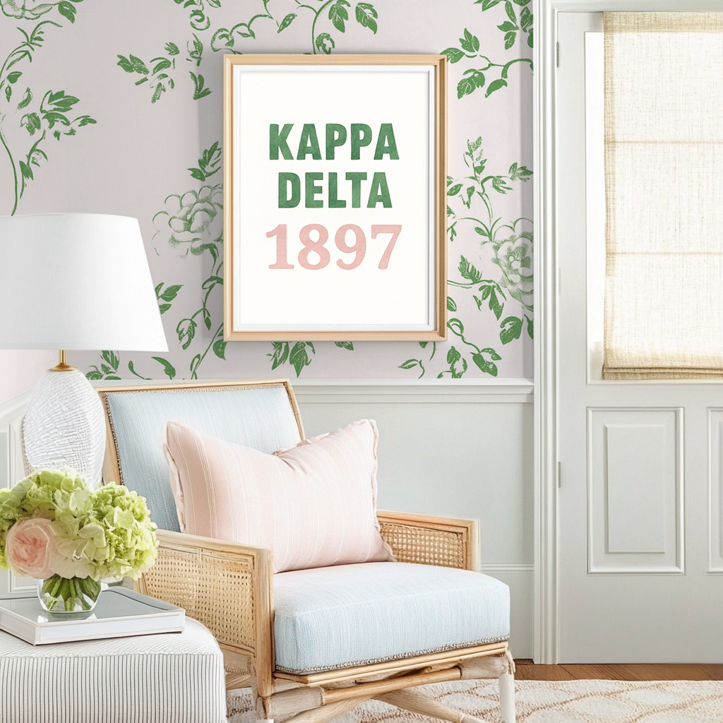 Kappa Delta Founding Year - Art Print