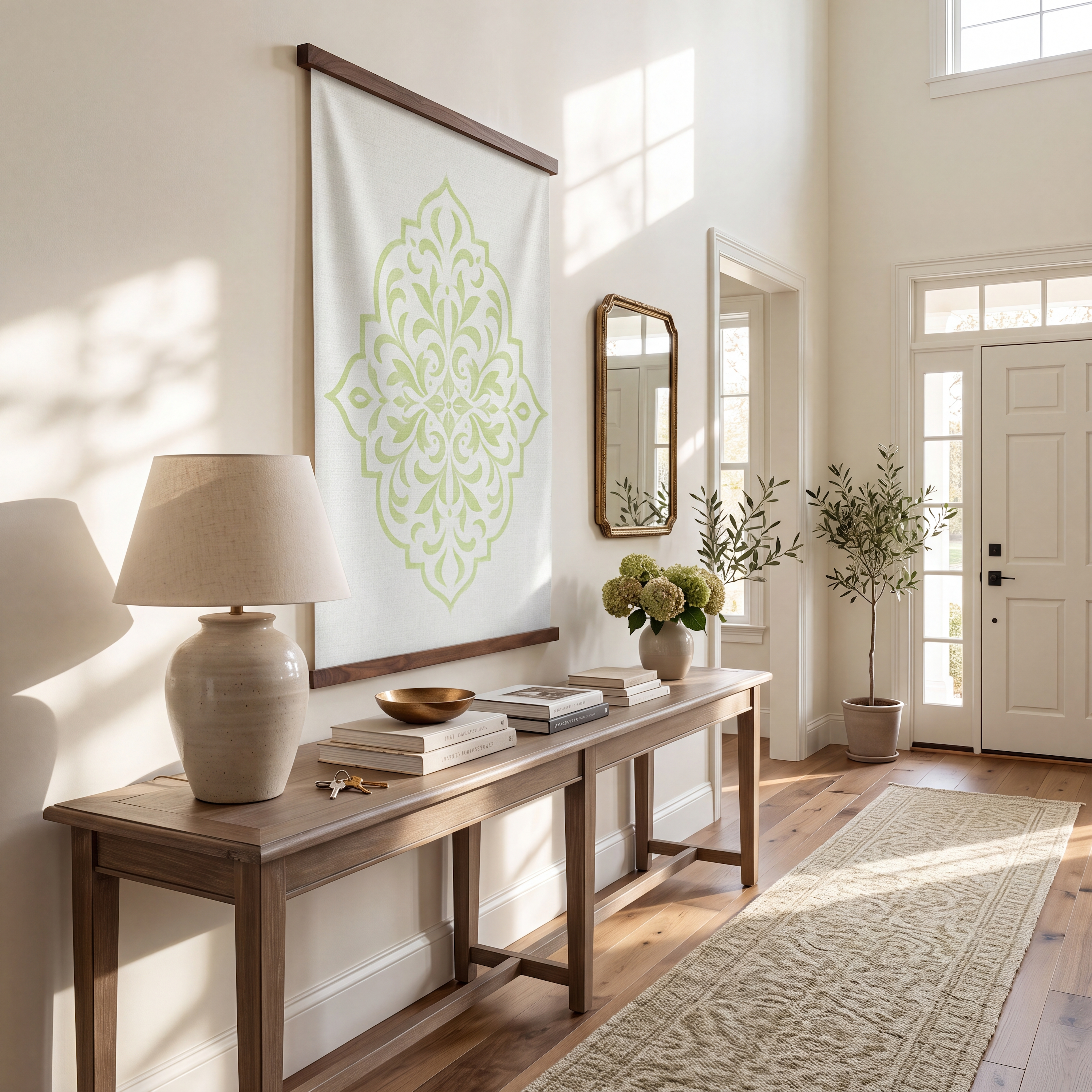 Key Lime Ice Traditional Mosaic Study - Tapestry