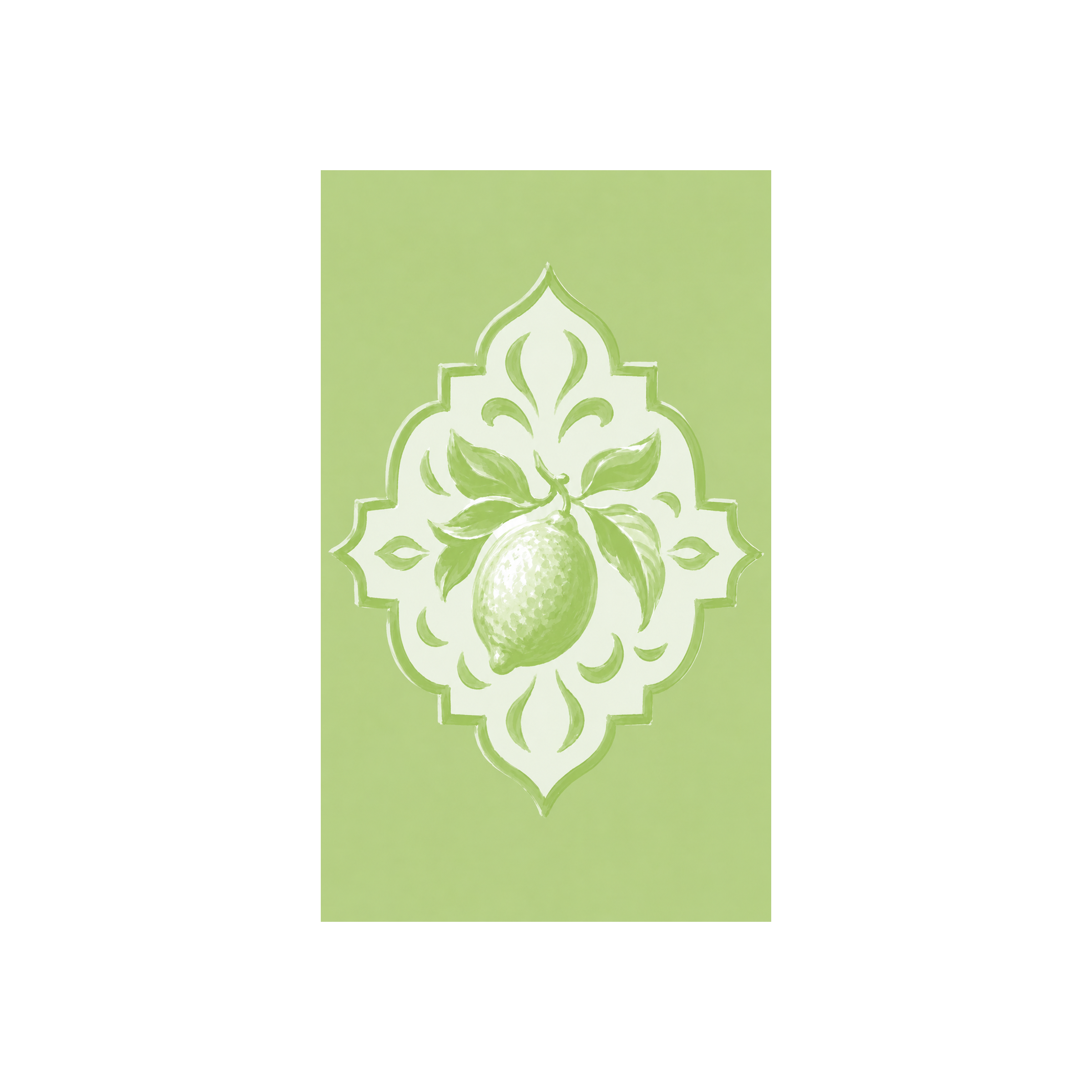 Key Lime Celadon Mosaic Study - Tapestry