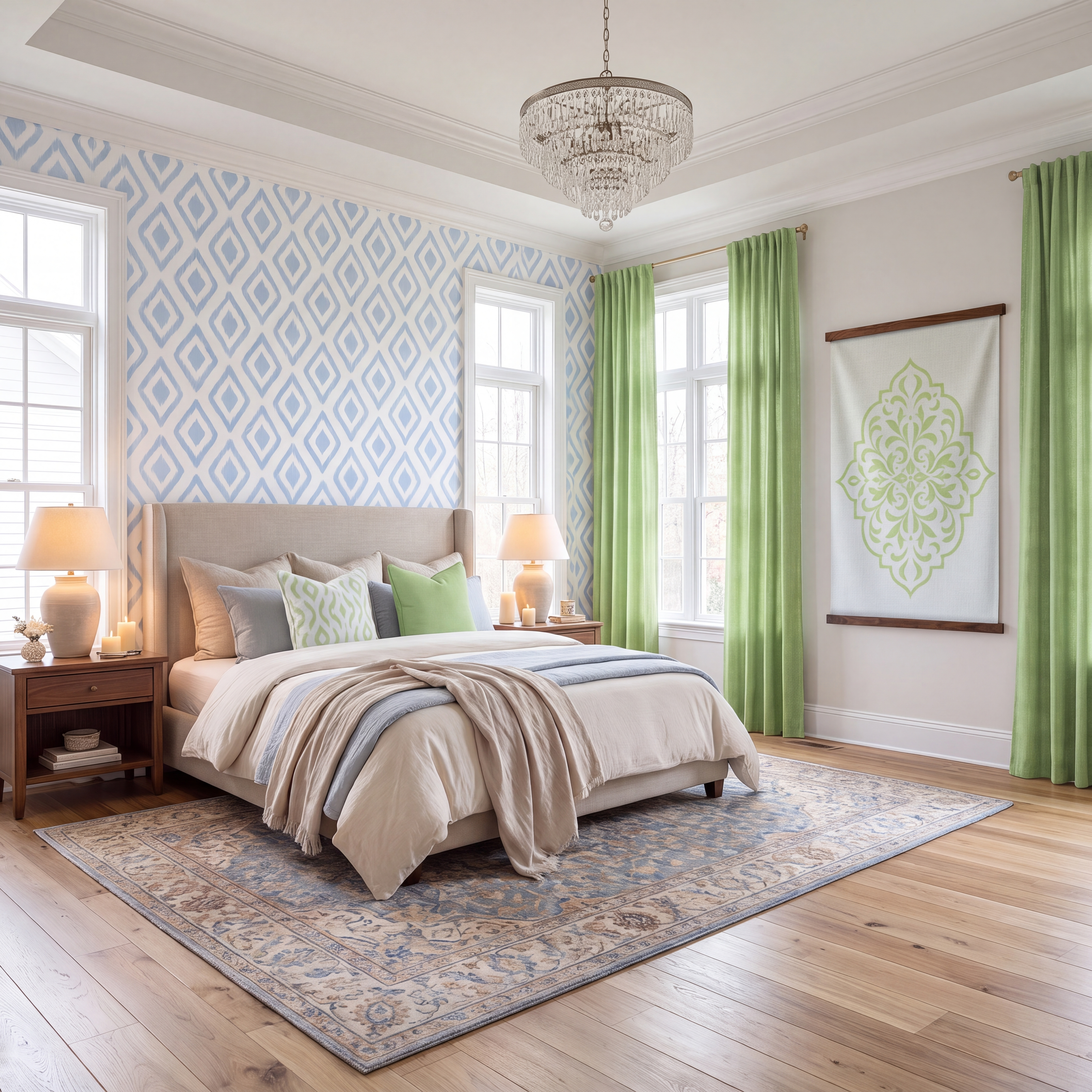 Key Lime Columbia Geo Wallpaper
