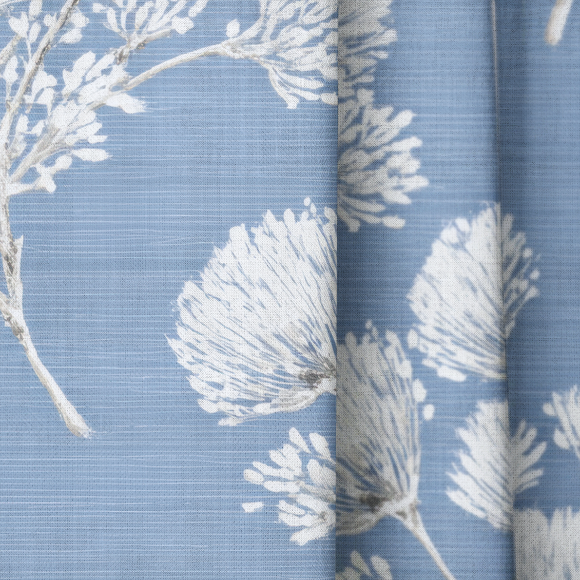 Stormy Silk - Drapery — close up