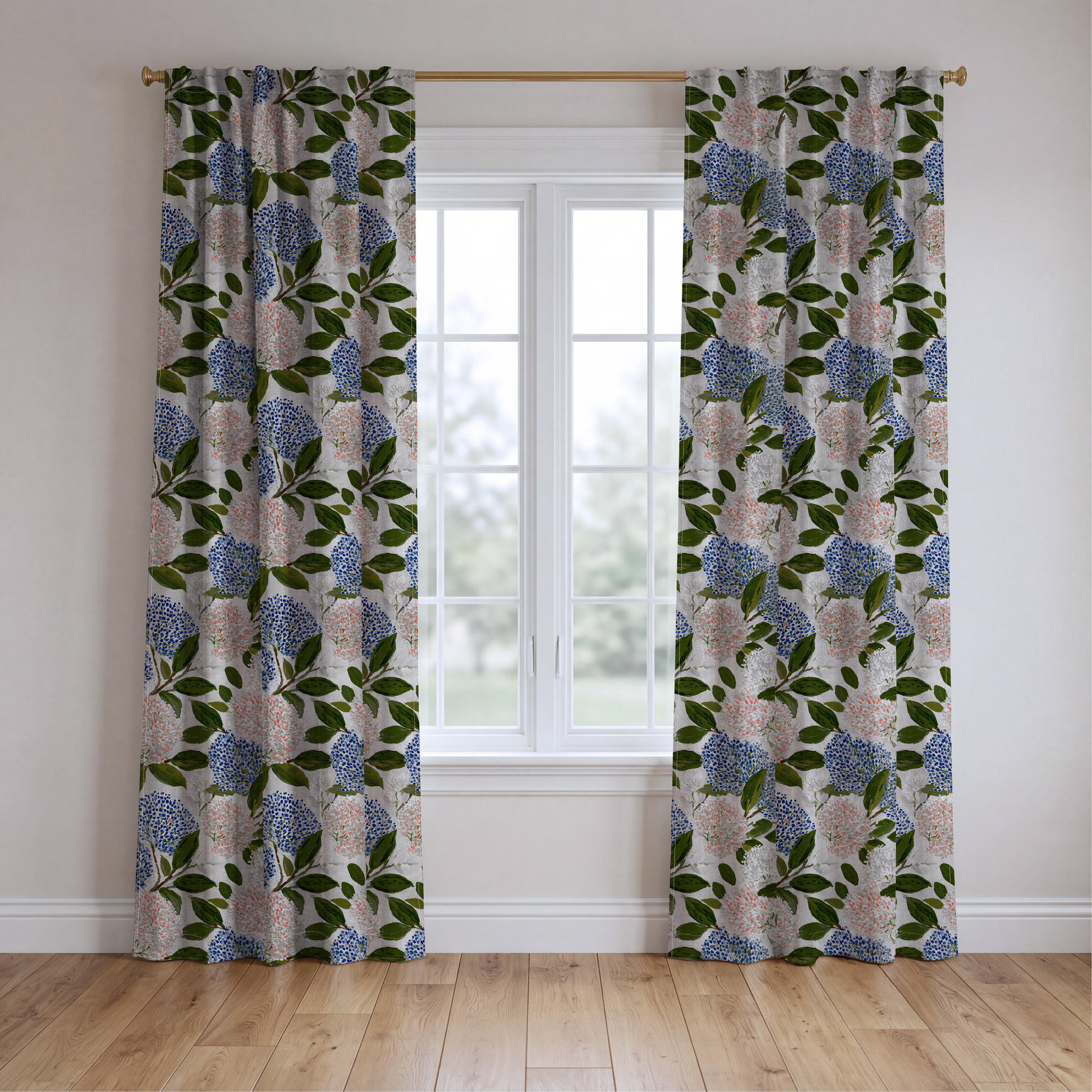 Hyacinth Hollow - Drapery — two panels