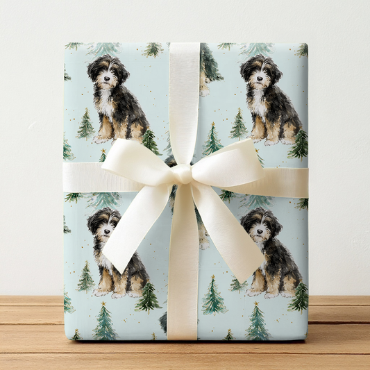 Bernedoodle Tidings - Wrapping Paper