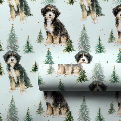 Bernedoodle Tidings - Wrapping Paper