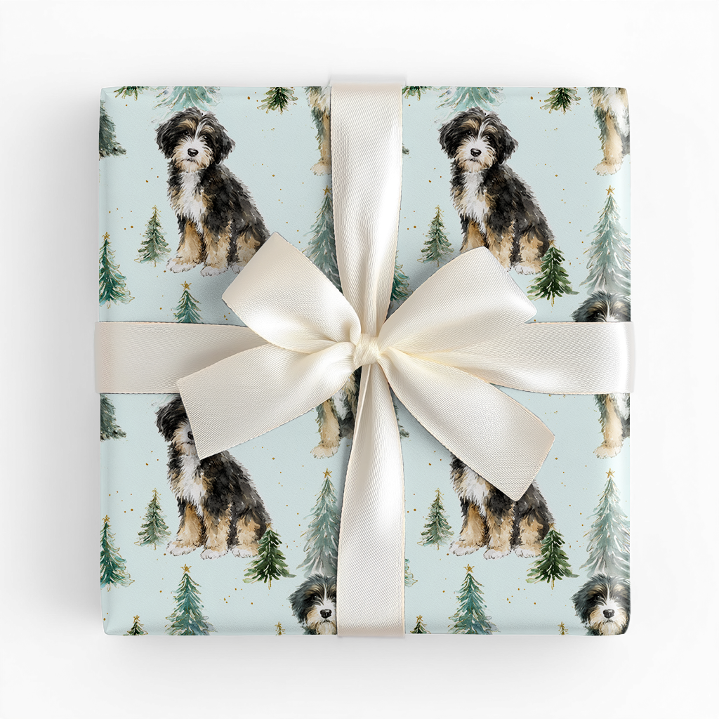 Bernedoodle Tidings - Wrapping Paper