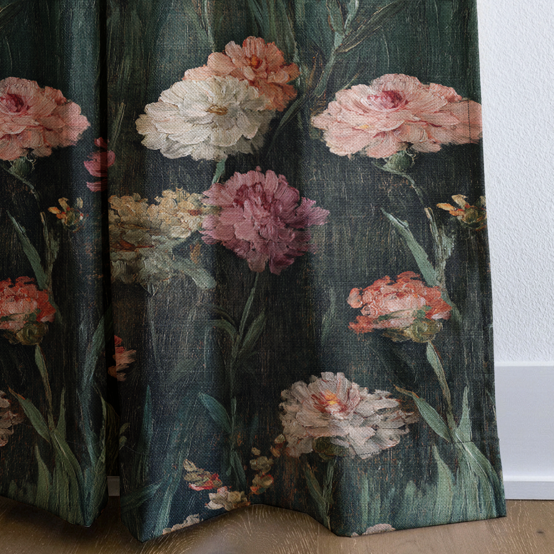 Camellia Grace - Drapery — corner closeup