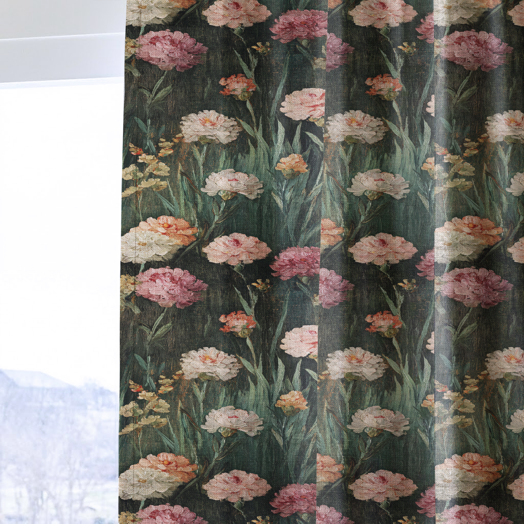 Camellia Grace - Drapery — one panel