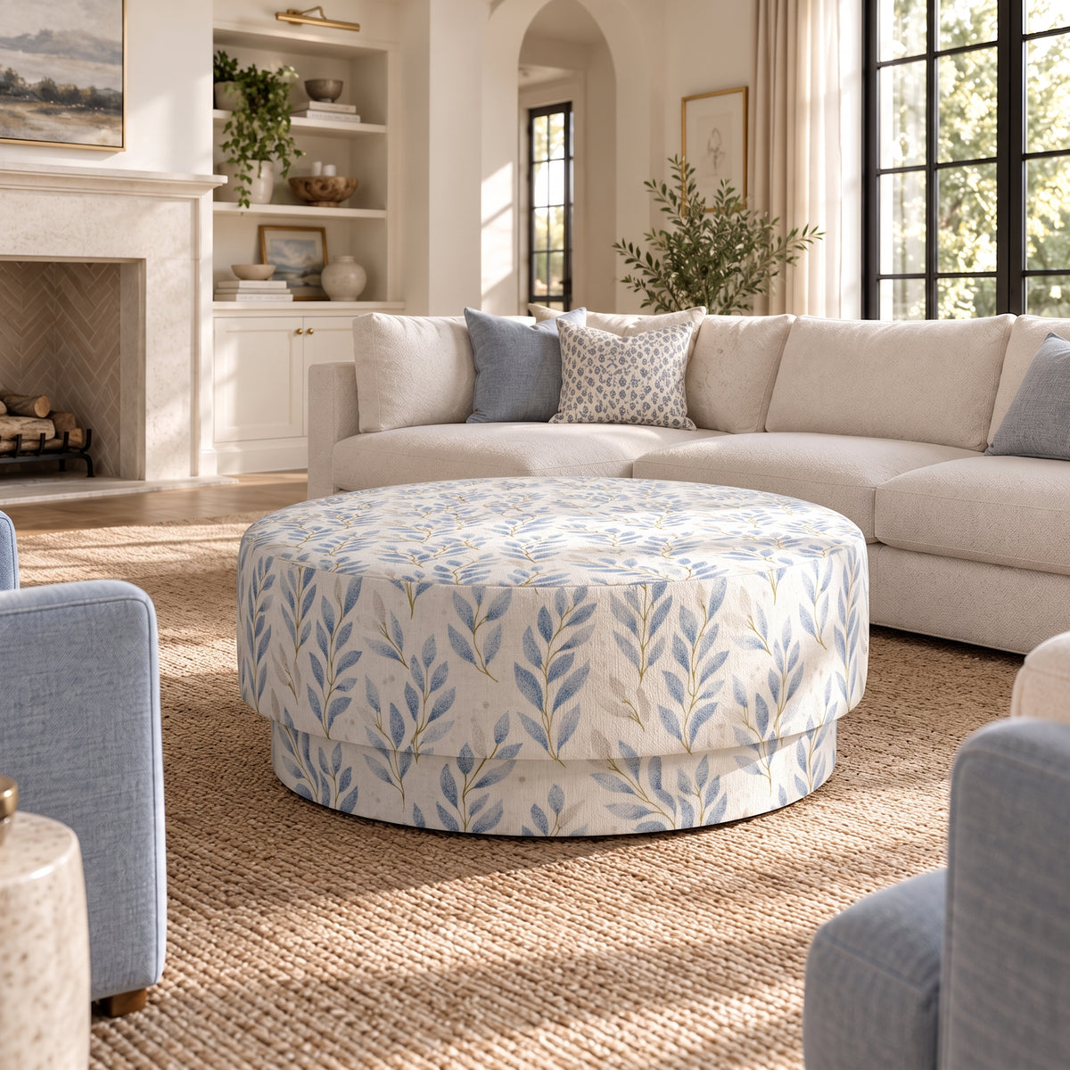 The Adelaide Ottoman in Atlantic Ferns