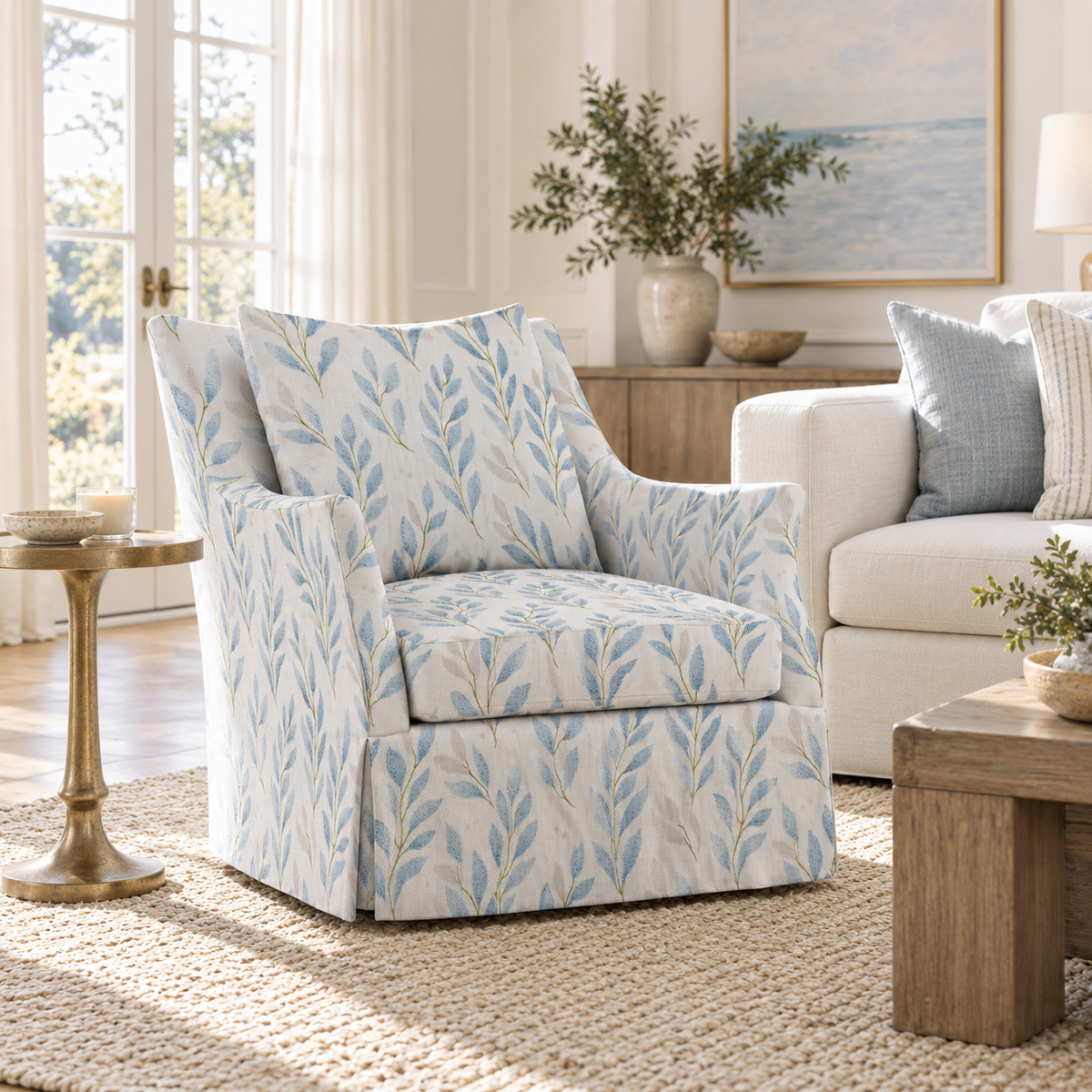 The Eleanor Chair in Atlantic Ferns