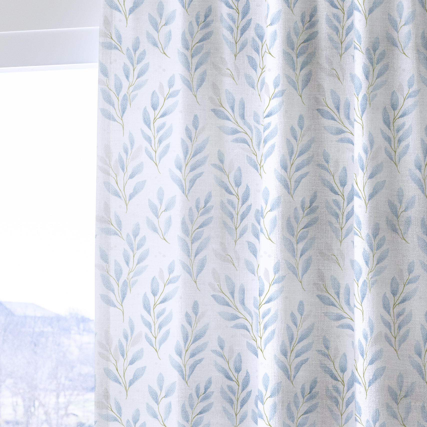 Atlantic Ferns - Drapery — one panel