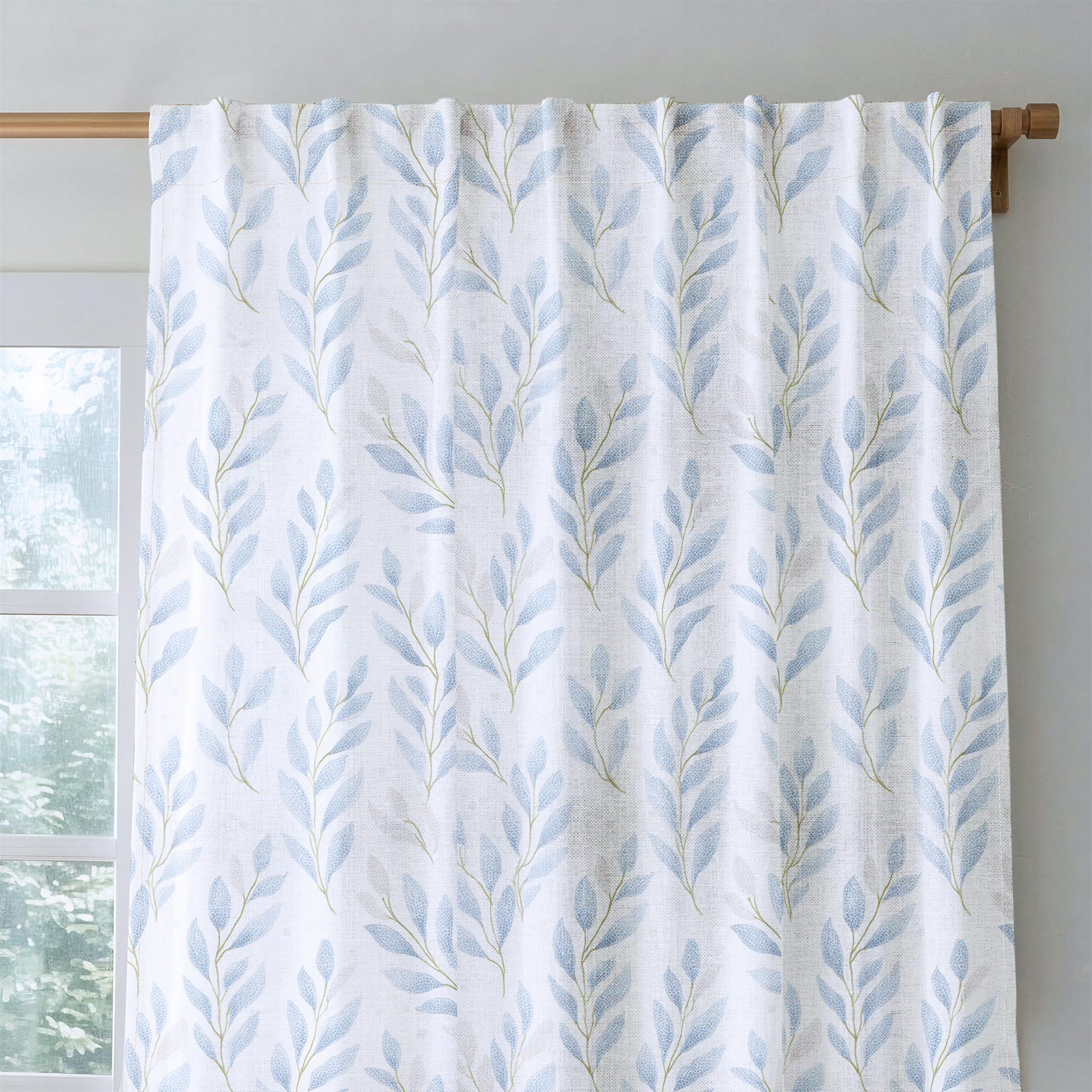 Atlantic Ferns - Drapery — rod