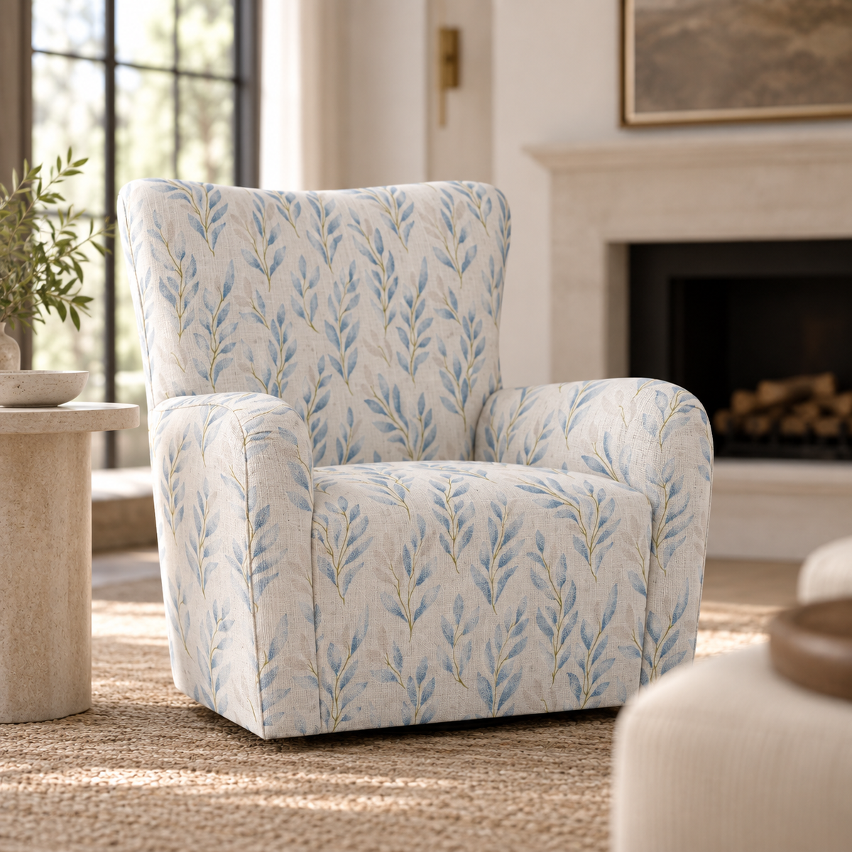 The Winston Chair in Atlantic Ferns