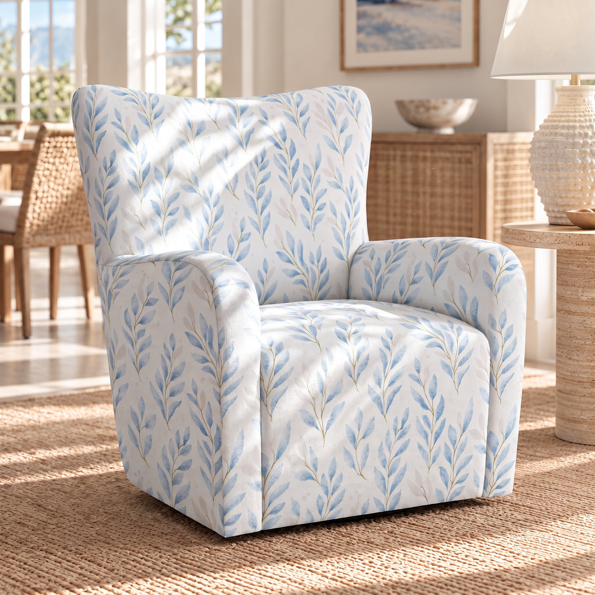The Winston Chair in Atlantic Ferns