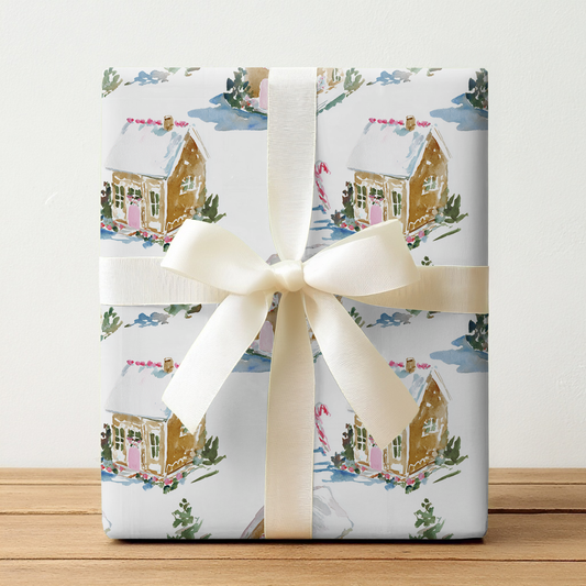 Sugar Cottage-Wrapping Paper