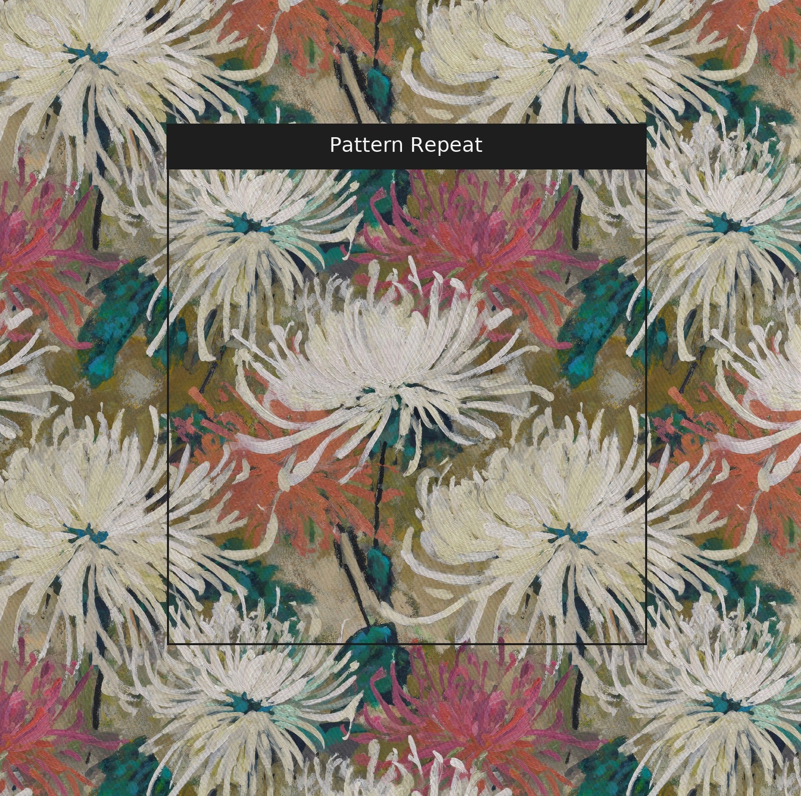 Pale Romance Fabric by the Yard — pattern repeat