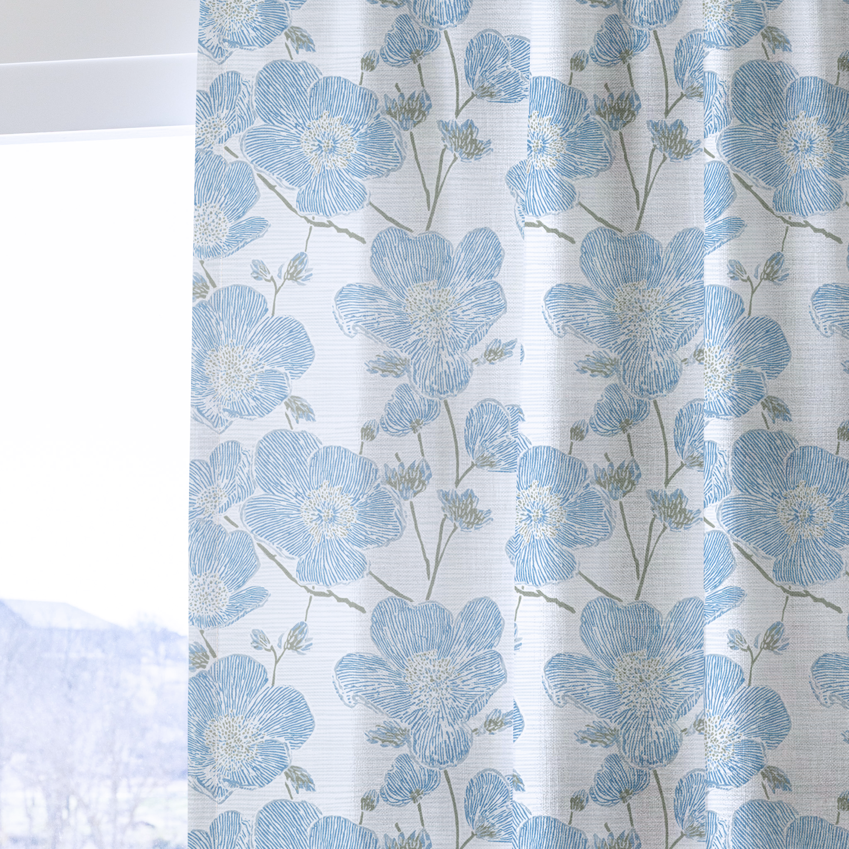 Blue Dresses - Drapery — one panel