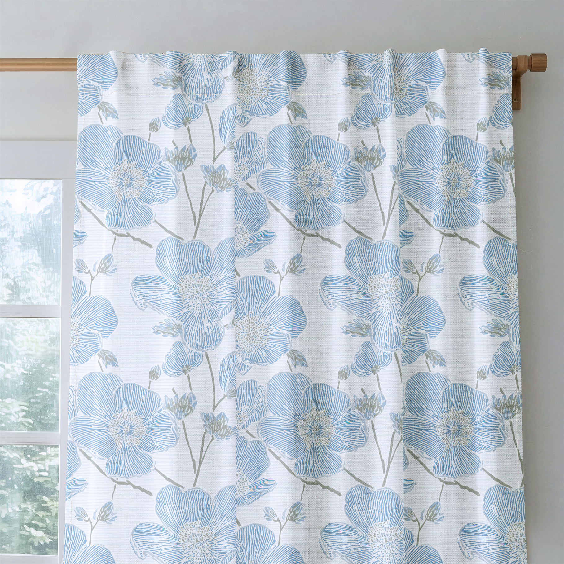 Blue Dresses - Drapery — rod