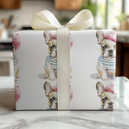 Bonjour Bark-Wrapping Paper