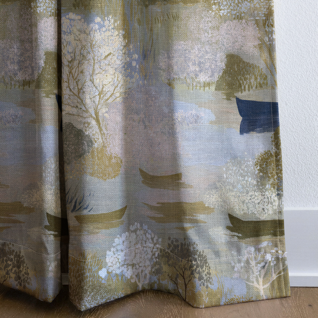 Still Water - Drapery — corner closeup