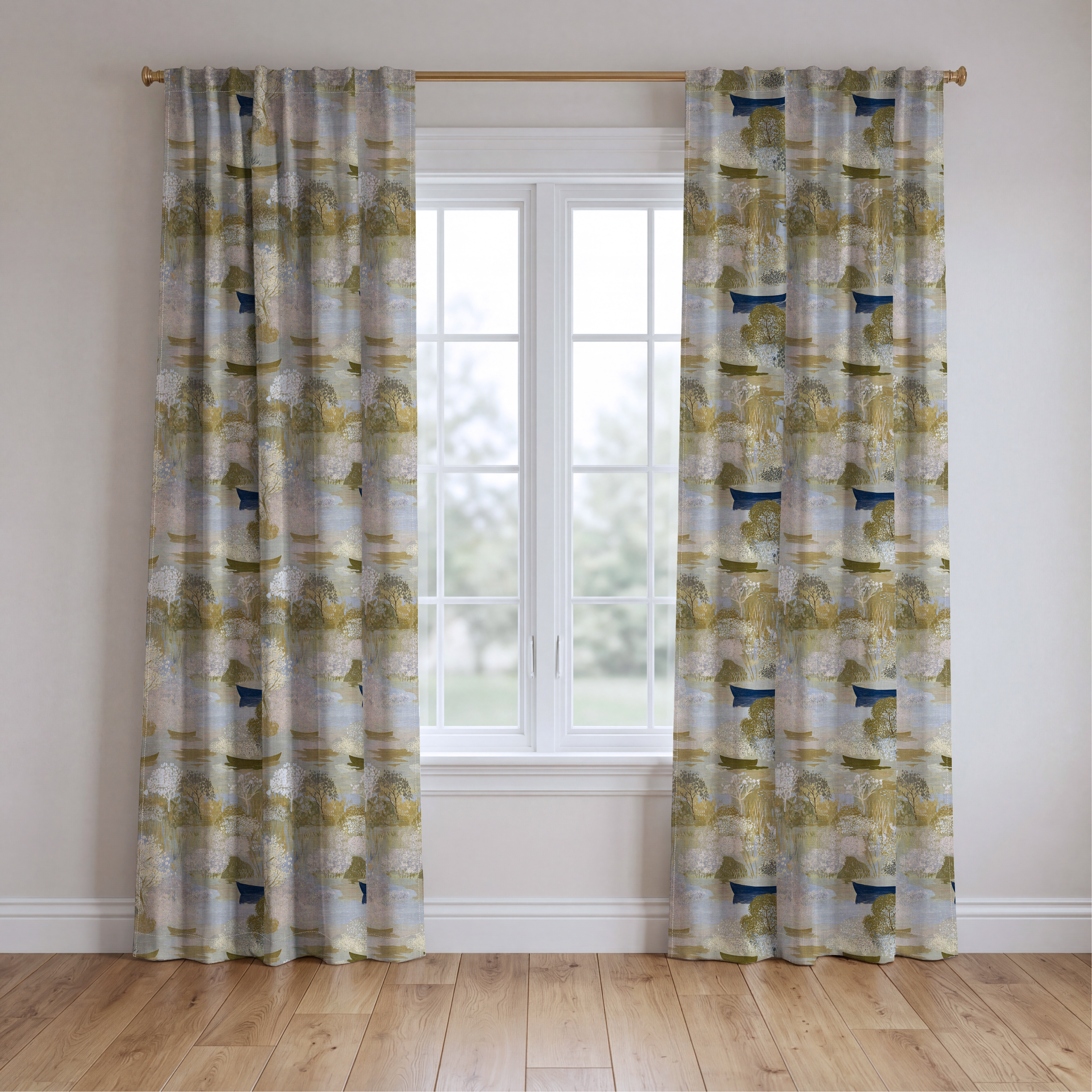 Still Water - Drapery — two panels