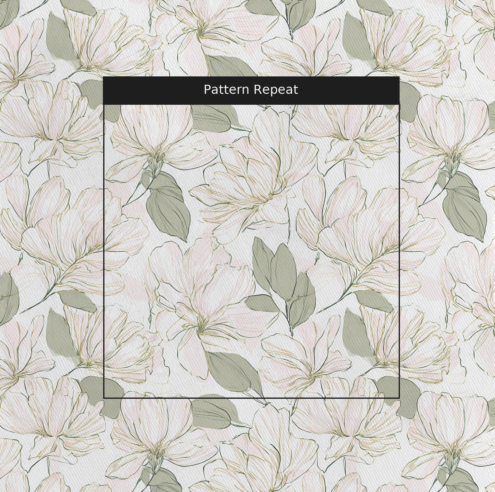 Tangled Fabric by the Yard — pattern repeat