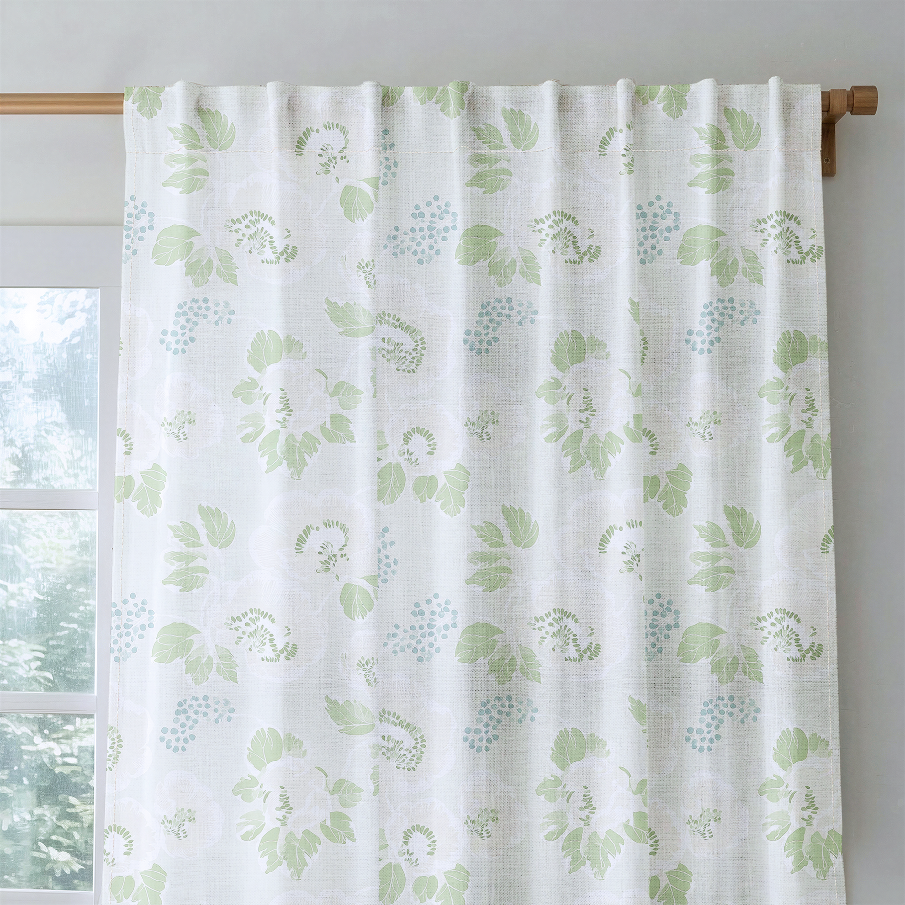 Pistachio Petals - Drapery — rod