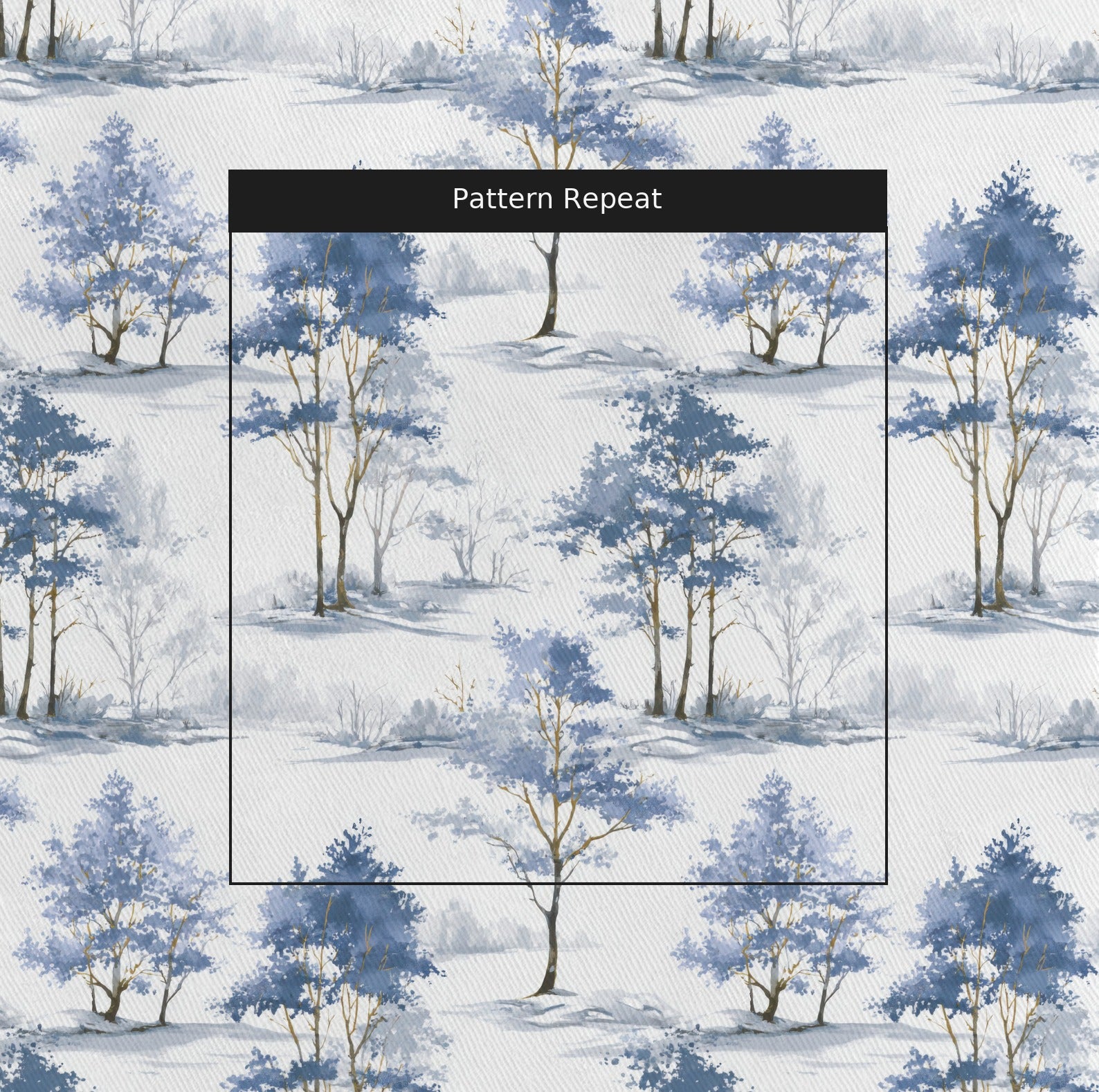 Snowbird Fabric by the Yard — pattern repeat
