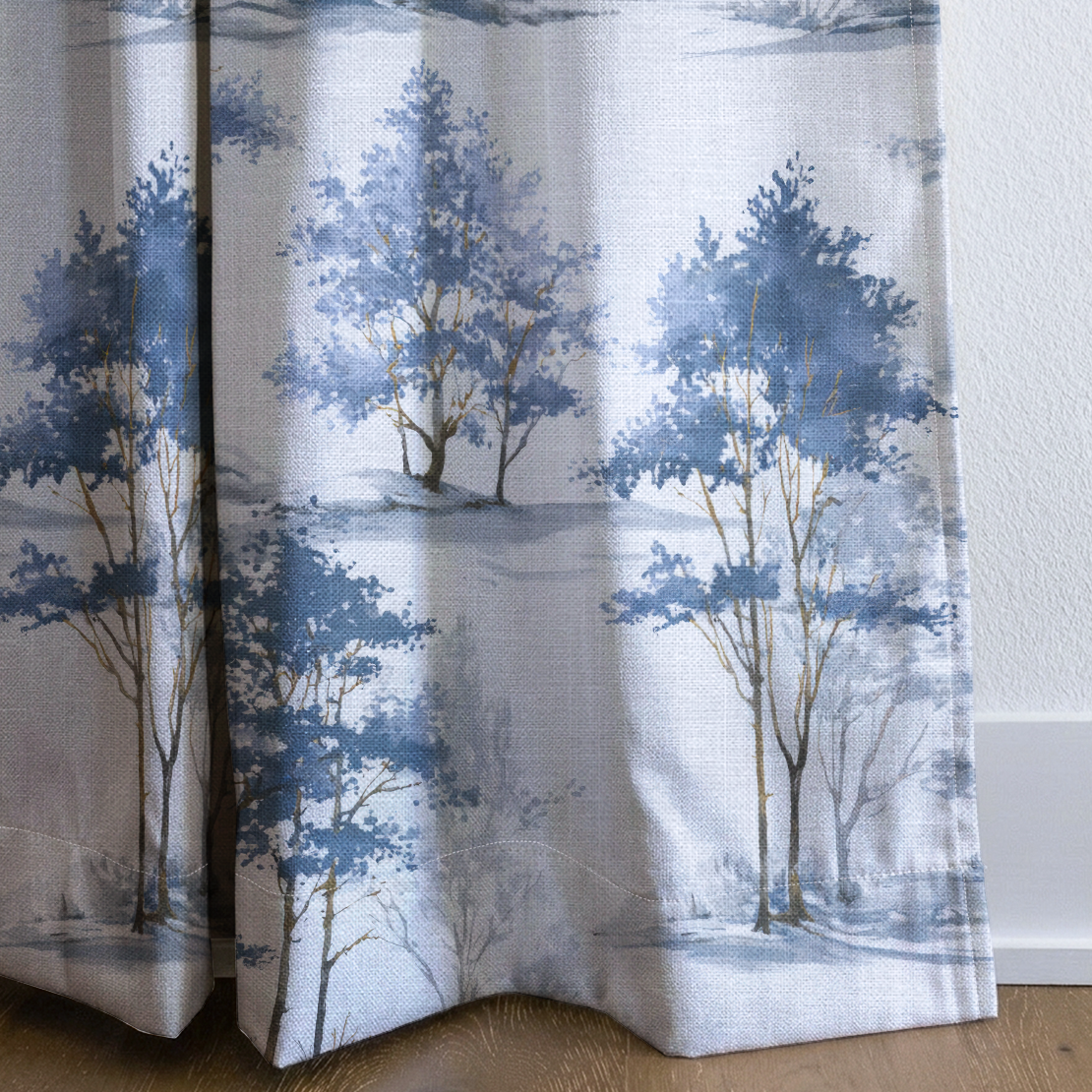 Snowbird - Drapery — corner closeup