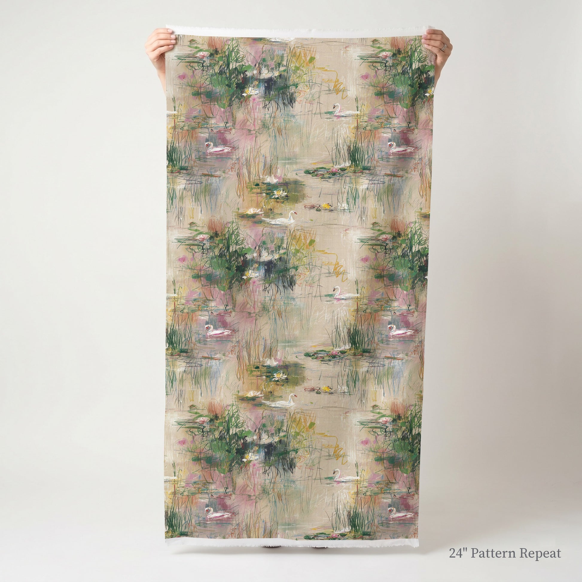 Poised Pond Fabric by the Yard