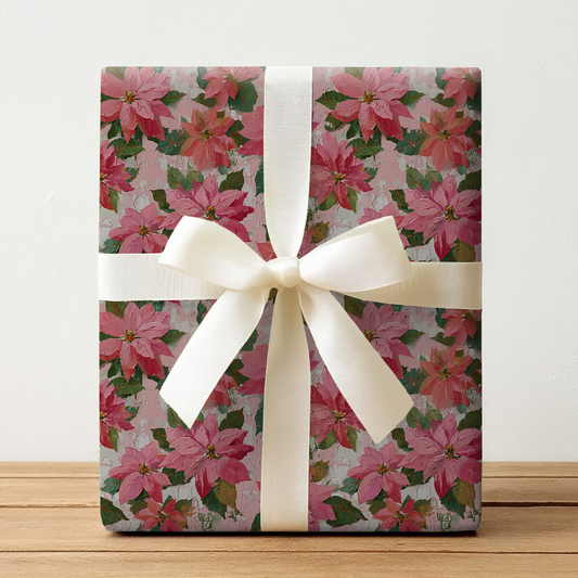 Poinsettia Pink  - Wrapping Paper