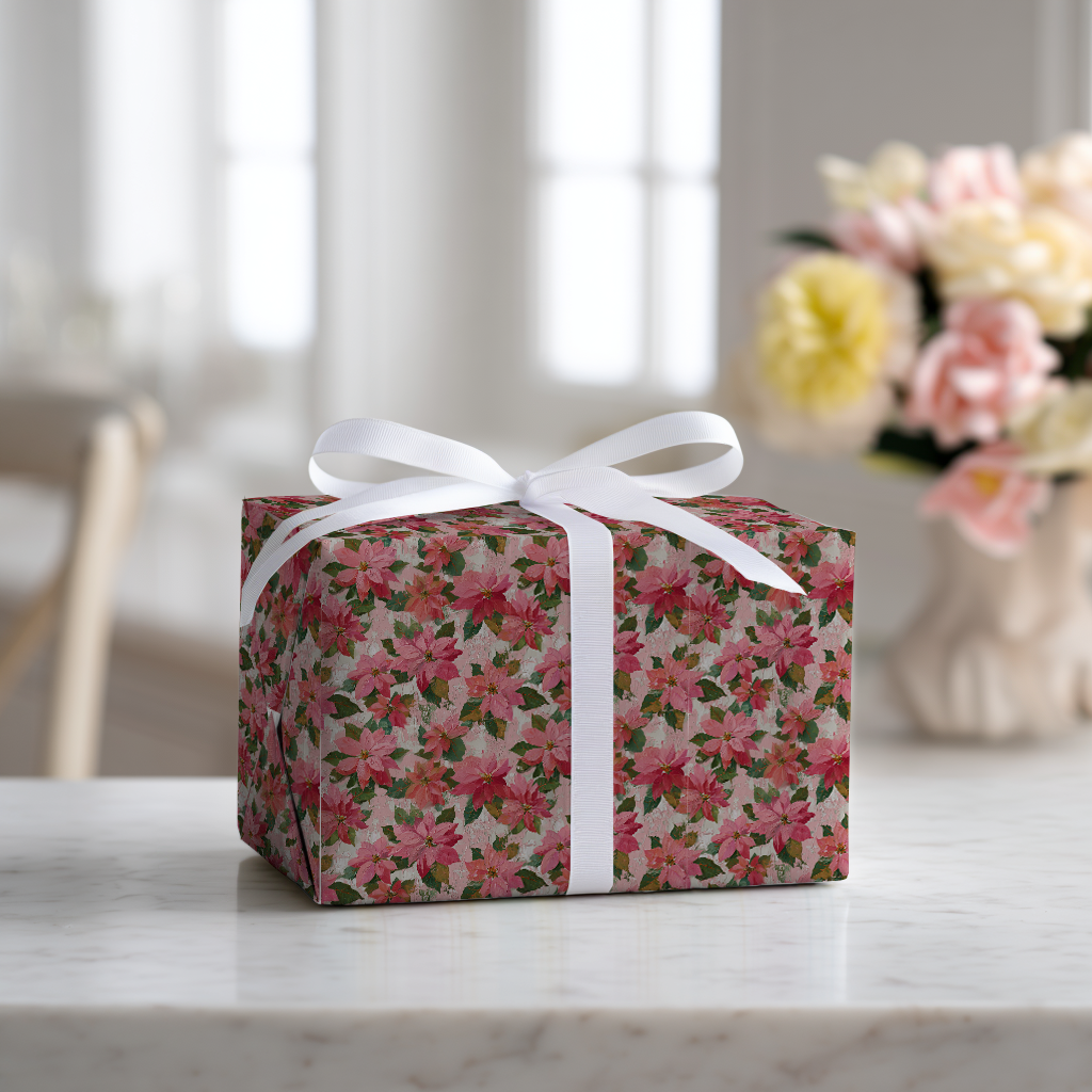 Poinsettia Pink  - Wrapping Paper