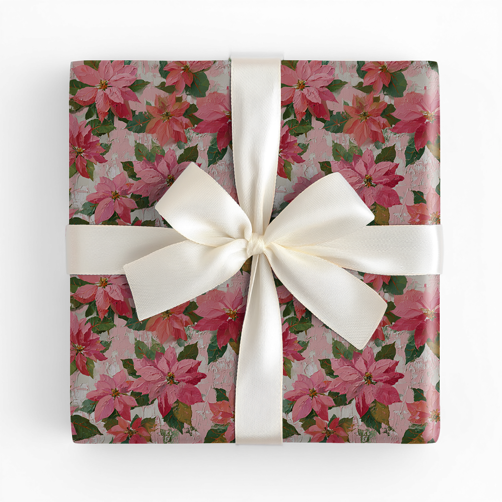 Poinsettia Pink  - Wrapping Paper
