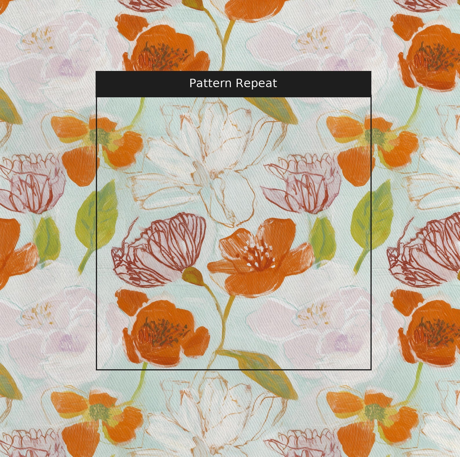 Evie Fabric by the Yard — pattern repeat