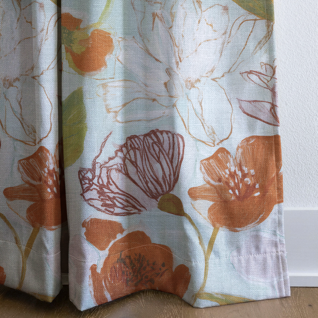 Evie - Drapery — corner closeup