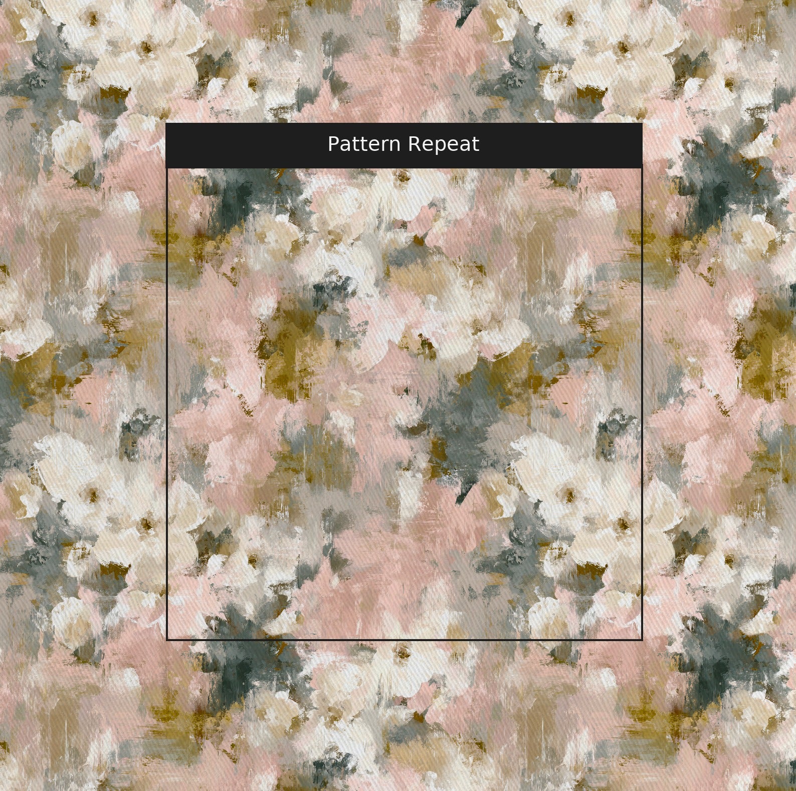 The Study Fabric by the Yard — pattern repeat