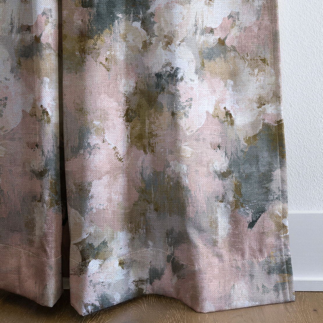 The Study - Drapery — corner closeup