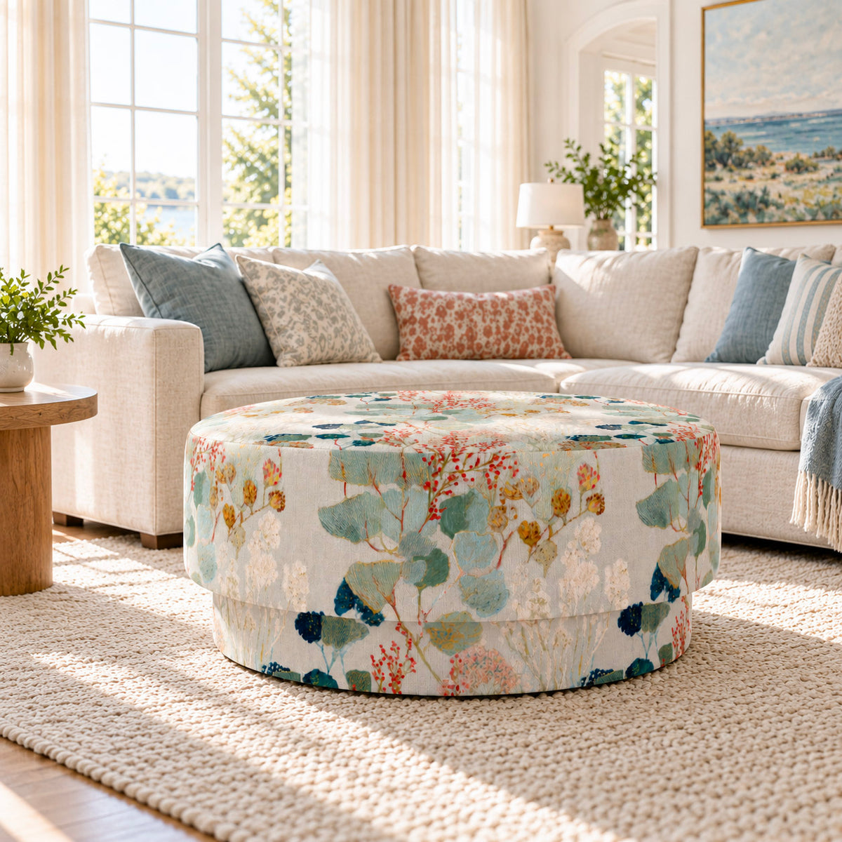 The Adelaide Ottoman in Hedgerow