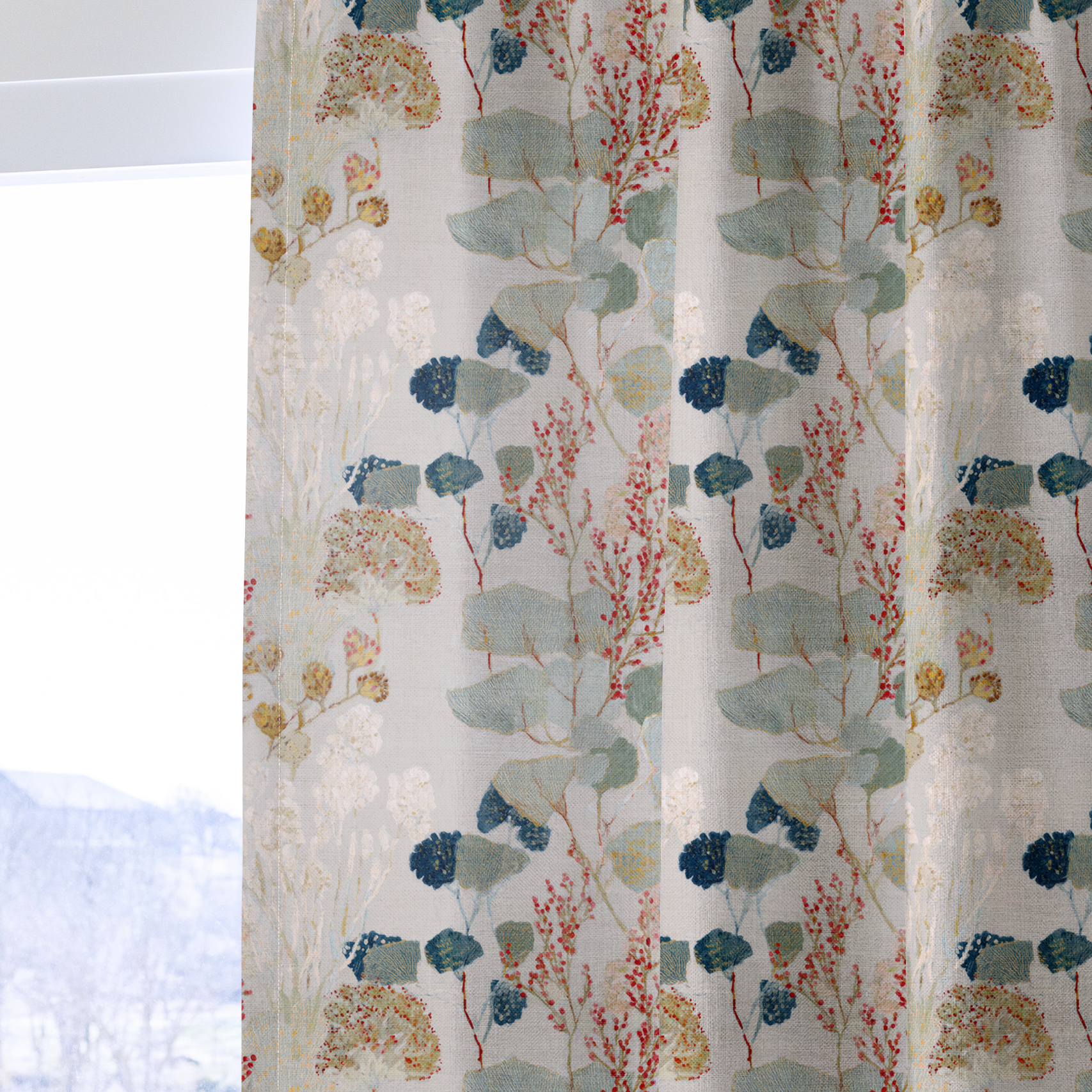 Hedgerow - Drapery — one panel