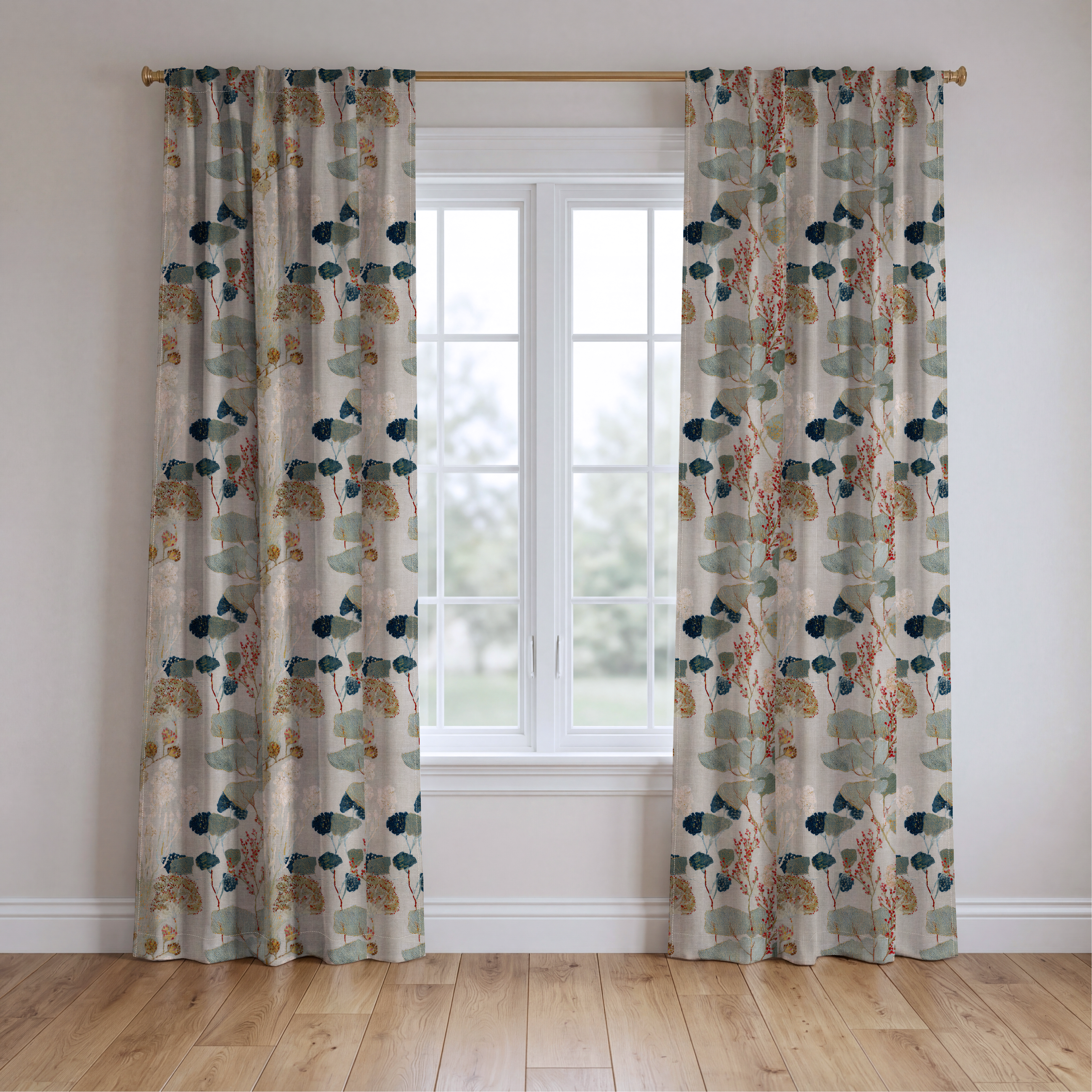 Hedgerow - Drapery — two panels