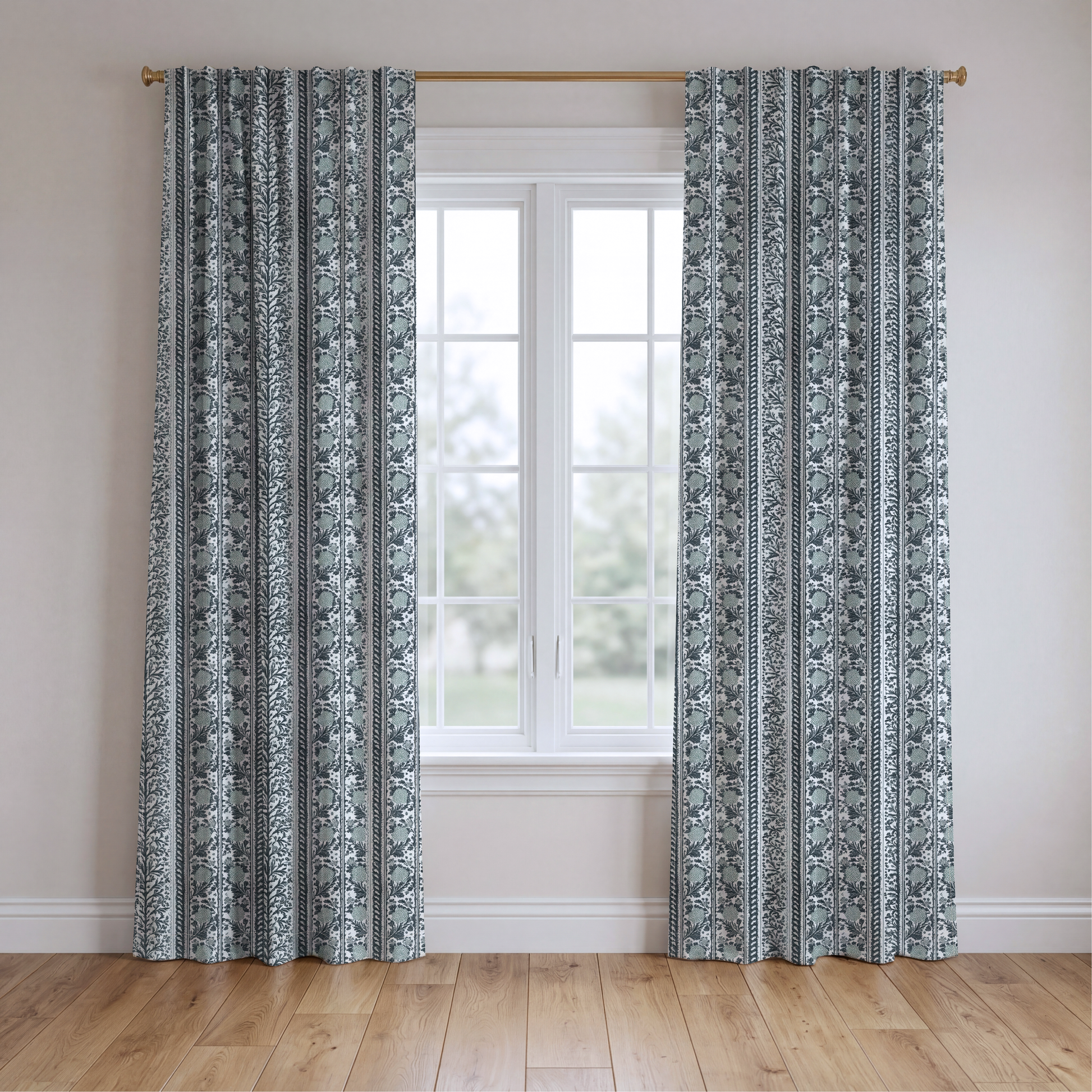 Whitby Bloom - Drapery — two panels