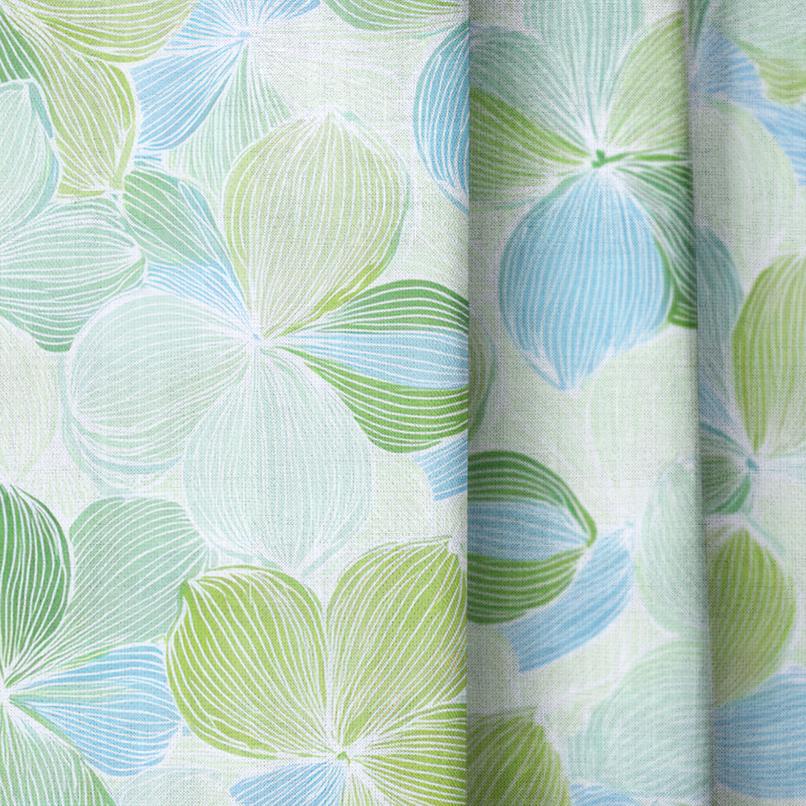 Lime Wedge - Drapery — close up