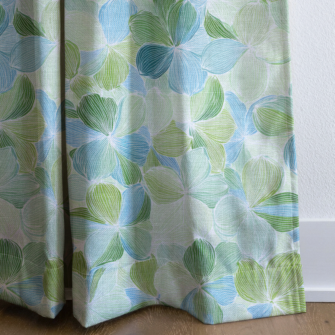 Lime Wedge - Drapery — corner closeup