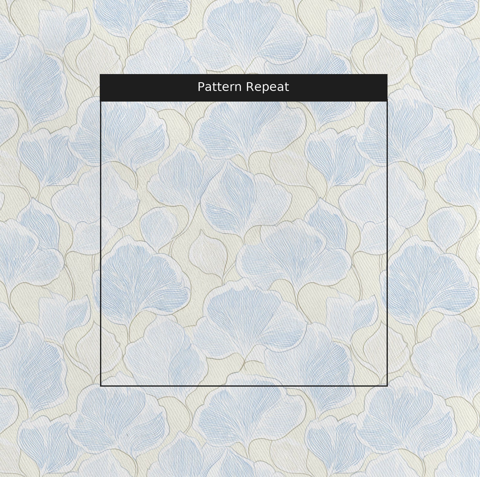 Second Frost Fabric by the Yard — pattern repeat